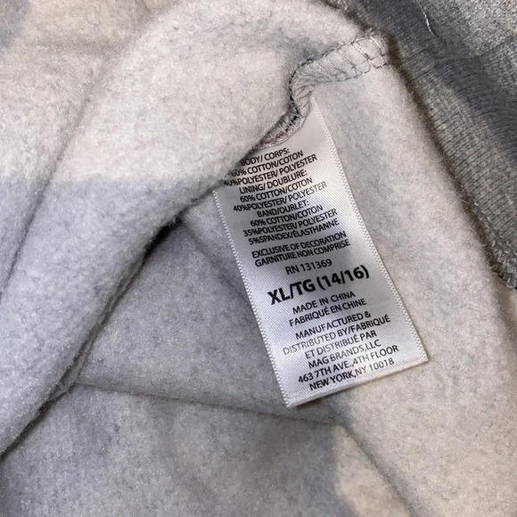 FILA multi coloured logo  printed unisex boy hoodie Sz XL - Picture 8 of 9